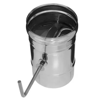 шибер для дымохода Ф115мм AISI 430