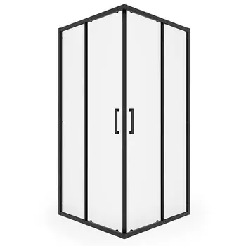 ширма душевая MART Capella 90х90см черный профиль