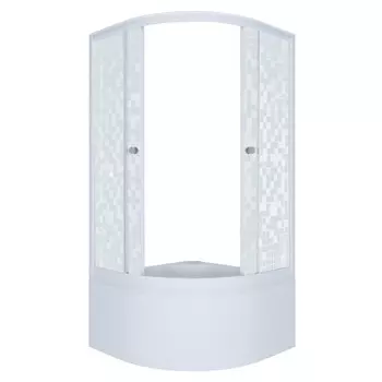 ширма душевая TRITON 90х90х190см Мозаика высокий поддон