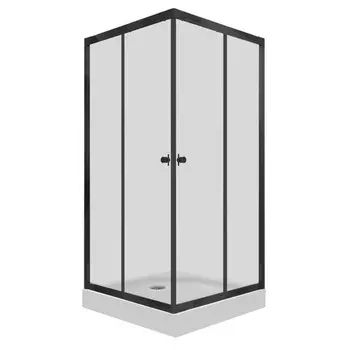 ширма душевая TRITON Вента-Блэк 90х90х185см низкий поддон квадрат