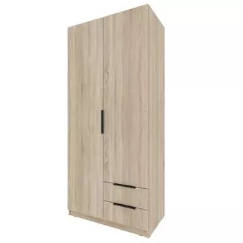 шкаф 2 двери 2 ящика Катрин 2000x902x509мм ЛДСП дуб сонома