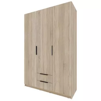 шкаф 3 двери 2 ящика Катрин 2000x1352x509мм ЛДСП дуб сонома
