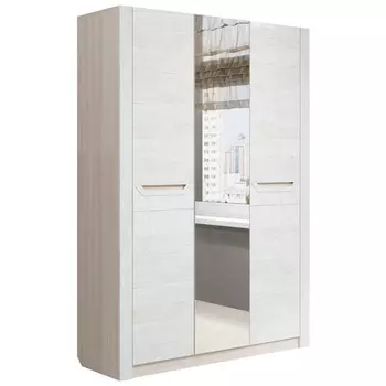 шкаф 3-дверный РИВЬЕРА 2185х1500х525мм ЛДСП шимо светлый