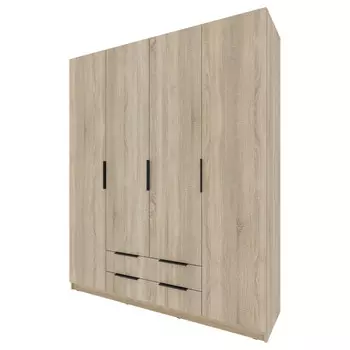 шкаф 4 двери 2 ящика Катрин 2000x1802x509мм ЛДСП дуб сонома