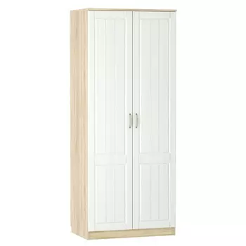 шкаф ОЛИВИЯ 2 двери 902х574х2198мм белое дерево/дуб сонома