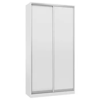 шкаф-купе 2-х дверный СТАРТ Base 2400x1200x600мм ЛДСП белый шагрень/серебро матовое