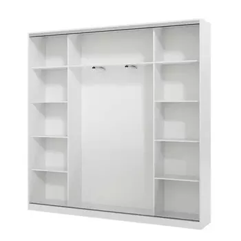 шкаф-купе 3-х дверный СТАРТ Base 2200х2100х450мм ЛДСП/зеркало белый шагрень/серебро матовое