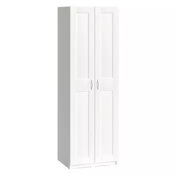 шкаф Макс 2 двери 750х610х2330мм белый ЛДСП