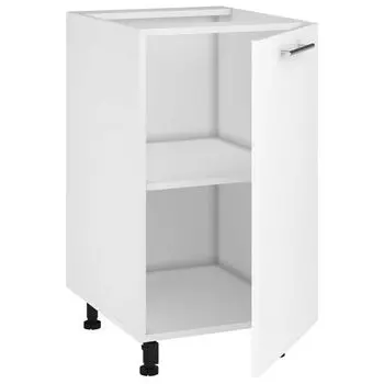шкаф напольный Белый глянец 450х520х820мм 1 дверь МДФ/ЛДСП