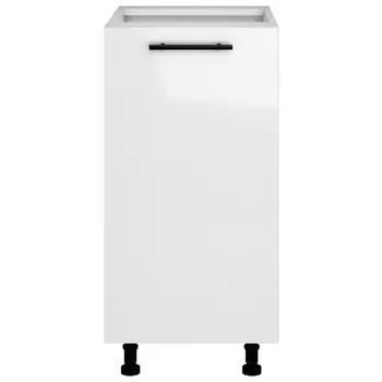 шкаф напольный Белый глянец 820х400х504мм 1 дверь МДФ/ЛДСП