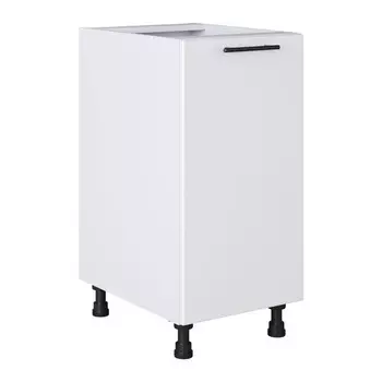 кухонный шкаф напольный Белый лед 820х400х504мм 1 дверь МДФ/ЛДСП