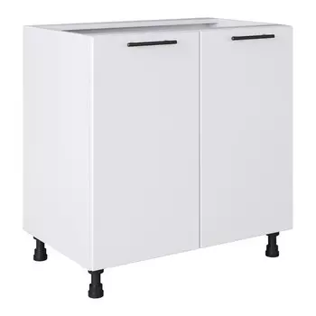 кухонный шкаф напольный Белый лед 820х800х504мм 2 двери МДФ/ЛДСП