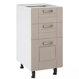 шкаф напольный Бергамо 400х522х820мм 3ящика МДФ/ЛДСП