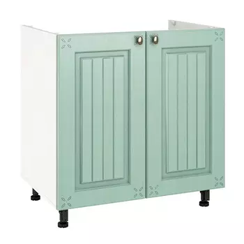 кухонный шкаф напольный для мойки Прованс Изумруд 820х800х504мм 2 двери МДФ/ЛДСП