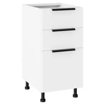 кухонный шкаф напольный Лира 820х400х504мм 3 ящика МДФ/ЛДСП