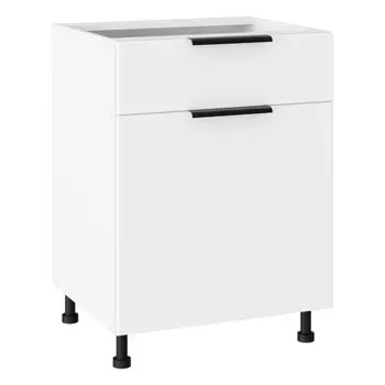 кухонный шкаф напольный Лира 820х600х504мм 1 ящик 1 дверь МДФ/ЛДСП