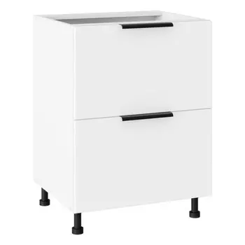 кухонный шкаф напольный Лира 820х600х504мм 2 ящика МДФ/ЛДСП