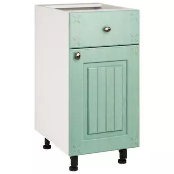 шкаф напольный Прованс Изумруд 400х522х820мм 1 ящик МДФ/ЛДСП
