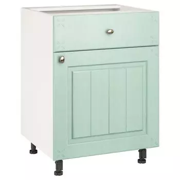 кухонный шкаф напольный Прованс Изумруд 820х600х504мм 1 ящик 1 дверь МДФ/ЛДСП