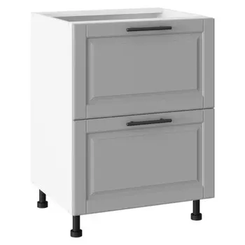 кухонный шкаф напольный РИККО 820х600х504мм 2 ящика МДФ/ЛДСП