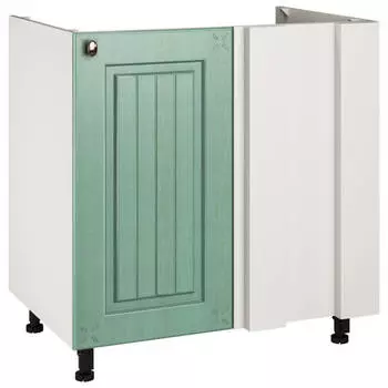 шкаф напольный угловой Прованс Изумруд 800х570х820мм МДФ/ЛДСП