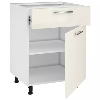 шкаф напольный Жасмин 600х520х820мм 1 ящик 1 дверь ЛДСП/МДФ