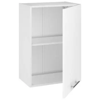 шкаф навесной Белый глянец 500х300х720мм 1 дверь МДФ/ЛДСП