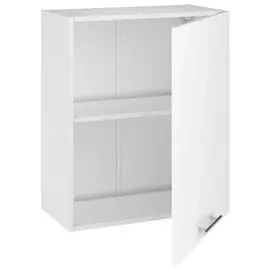 шкаф навесной Белый глянец 600х300х720мм 1 дверь МДФ/ЛДСП