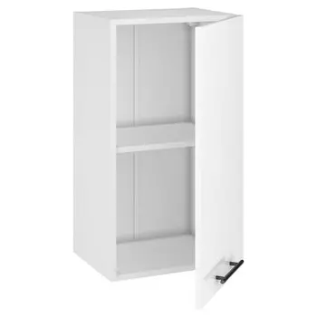 шкаф навесной Белый глянец 720х400х312 мм 1 дверь МДФ/ЛДСП