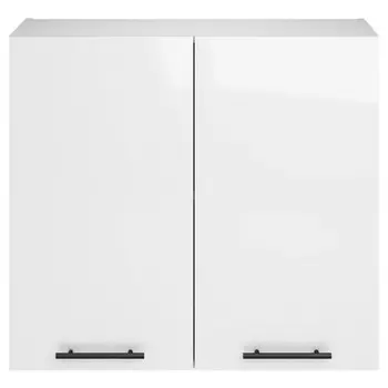 шкаф навесной Белый глянец 720x800x312 мм 2 двери МДФ/ЛДСП