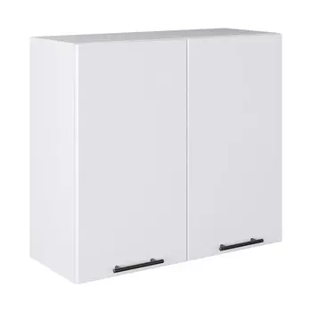 кухонный шкаф навесной Белый лед 720x800x312мм 2 двери МДФ/ЛДСП