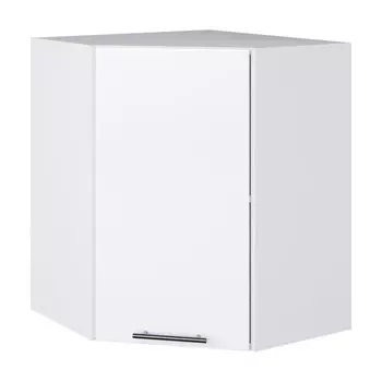 кухонный шкаф навесной угловой Белый лед 720х594х594мм 1 дверь МДФ/ЛДСП