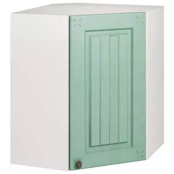 шкаф навесной угловой Прованс Изумруд 600х720х600мм 1 дверь МДФ/ЛДСП