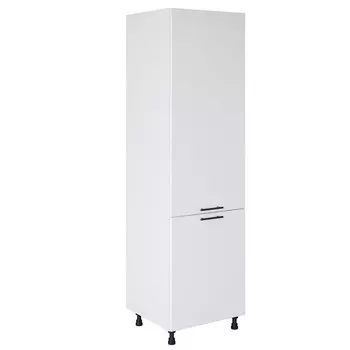 кухонный шкаф-пенал универсальный Белый лед 2140х600х560мм 2 двери МДФ/ЛДСП