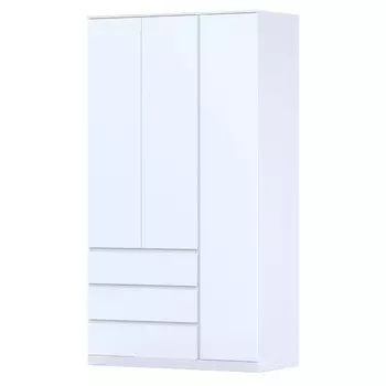 шкаф распашной Варма Стор 123 2220х1230х570мм белый ЛДСП