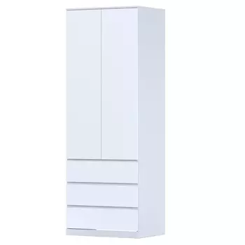 шкаф распашной Варма Стор 80 2220х800х570мм белый ЛДСП