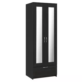 шкаф СИРИУС 2 двери 2 зеркала и 1 ящик 782х585х2196мм венге ЛДСП