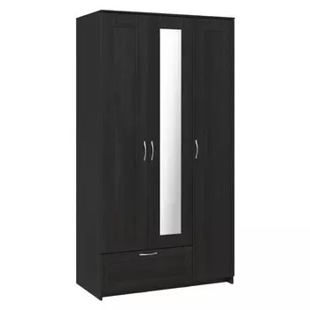 шкаф СИРИУС 3 двери 1 зеркало и 1 ящик 1171х585х2196мм венге ЛДСП