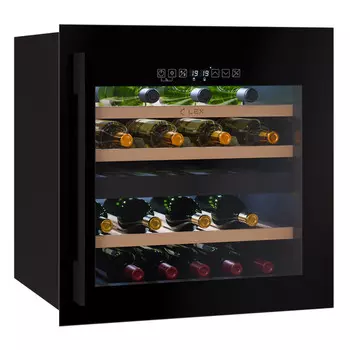 шкаф винный LEX LWD6036BL dual zone S встраиваемый 85л 36 бутылок