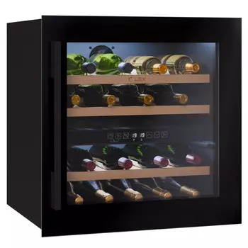 шкаф винный LEX LWD6036BL dual zone встраиваемый 85л 36 бутылок