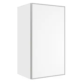 кухонный шкаф-витрина навесной 720х400х312мм 1 дверь профиль/ЛДСП хром матовый