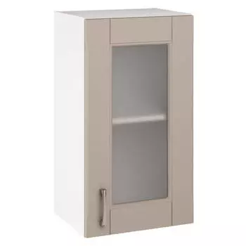 шкаф-витрина навесной Бергамо 400х316х720мм 1 дверь МДФ/ЛДСП