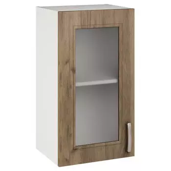 шкаф-витрина навесной Прага 400х316x720мм 1 дверь МДФ/ЛДСП