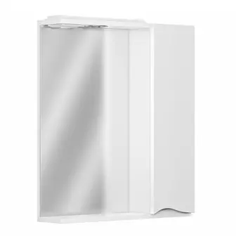 шкаф зеркальный GRADEONIKA Афродита с подсветкой правый 60см белый