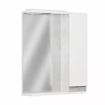 шкаф зеркальный GRADEONIKA Кассандра с подсветкой правый 60см слейт