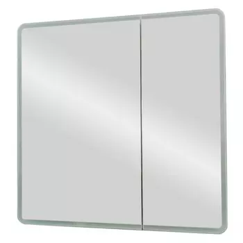 шкаф зеркальный Sense 80см LED датчик движения белый