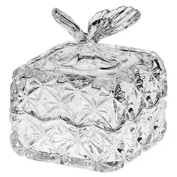 шкатулка Бабочка 7,8х7,8х9,6см квадратная хрусталь