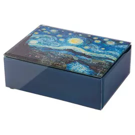шкатулка LEFARD Арт Ван Гог 16х12х6см мдф, стекло