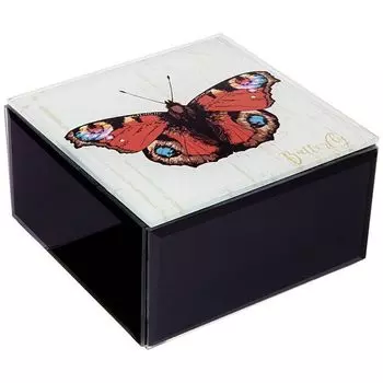 шкатулка LEFARD Вдохновение 12х12х6,5см мдф, стекло