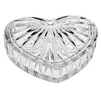 шкатулка Сердце 11х10х3,6см хрусталь
